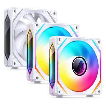 Jonsbo ZL-120W Fan, PWM, ARGB - 120mm, white, 3-pack (ZL-120W)