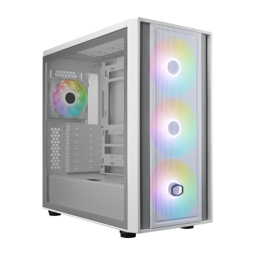 Cooler Master MasterBox 600 ARGB E-ATX, RGB, Tempered Glass White (MB600-WGNN-S00)