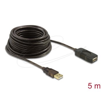 Delock Cable USB 2.0 Extension active 5 m (82308)