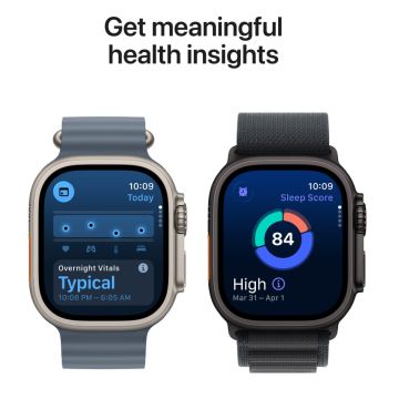 Apple Watch Ultra 3 GPS + Cellular 49mm Natural Titanium Blue/Bright Blue Trail Loop (M/L) MEWU4