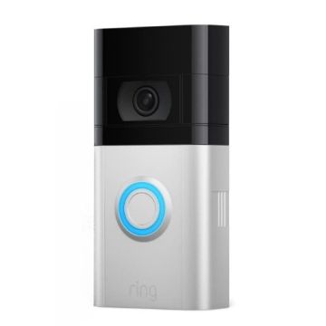 Ring Video Doorbell 4 HD Video with Two-Way Talk, Colour Pre-Roll video previews, Battery-Powered
