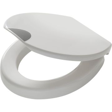 Tiger Comfort Care Toilet Seat with 5cm Raised Seat and Soft Close, Colour: White (tualetes paaugstinātājs) (250950646)