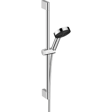 Hansgrohe EcoSmart Pulsify Select 105 3jet Relaxation, 650мм Dušas Komplekts Matēts Melns (24161000)