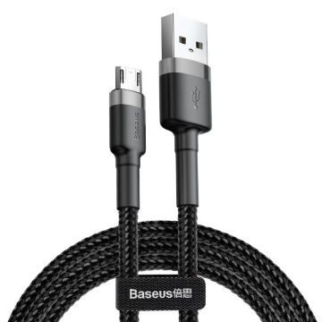 Baseus Cafule Micro USB cable 2.4A 1m Gray+Black (CAMKLF-BG1)
