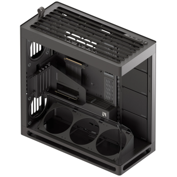 HAVN HS 420 VGPU Case, Midi-Tower, E-ATX, Tempered Glass, PCIe 5.0 Black (HVN-CA-HS420-08)