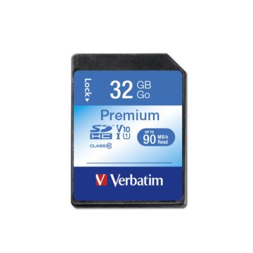 Verbatim SDHC Memory Card 32 GB UHS‑I Premium Class 10