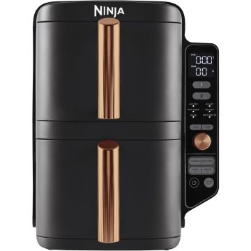 Ninja Double Stack XL Hot Air Fryer 2 Vertical Black/Copper (SL400EUCP)