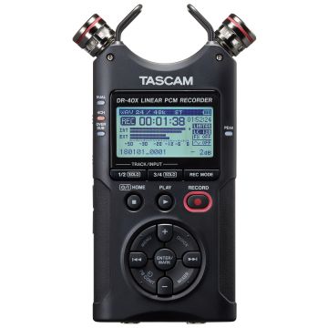 Tascam DR-40X Portable Four-Track Digital Audio Recorder and USB Audio Interface