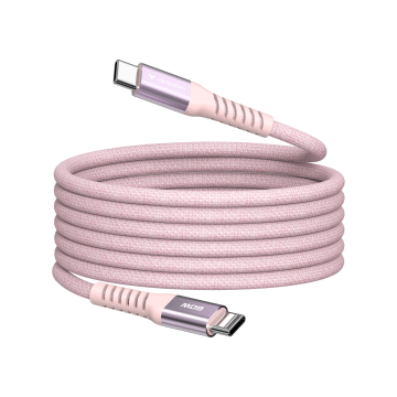 Verbatim Sync & Charge USB‑C to USB‑C 60 W Magnetic Cable – 120 cm Pink