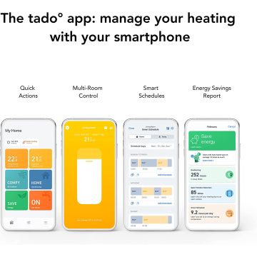 tado Smart Radiator Thermostat Pack of 3 (104391)