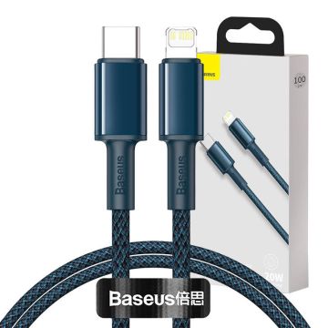 Baseus High Density Braided Cable Type-C to Lightning PD 20W 1m Blue (CATLGD-03)