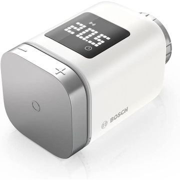 Bosch Smart Home Radiator Thermostat II, Smart Thermostat with App Function, Compatible with Amazon Alexa, Google Home and Apple HomeKit