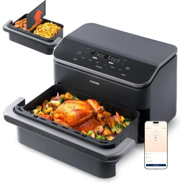 Cosori Hot Air Fryer 2 Chambers Airfryer, 8-in-1 Dual Blaze TwinFry XXL 10L (CAF-TF101S-AEU)