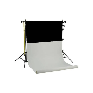 Falcon Eyes Background System SPK-2 with 2 Rolls Black/White 1.35x11 m