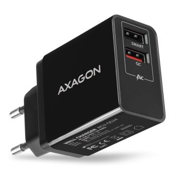 Axagon USB Wall Charger 24W 2 Port ACU-QS24 (ACU-QS24)