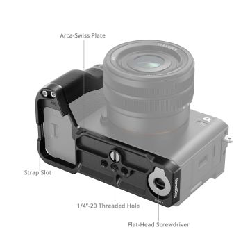 SmallRig 4797 L-Shape Mount Plate with Silicone Handle for Sony Alpha 7C II / Alpha 7CR