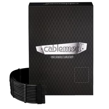 CableMod C-Series Pro ModMesh Sleeved 12V-2x6 12VHPWR Dual StealthSense Cable Kit for Corsair RMi, RMx (Black Label) - Black