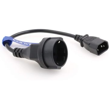 Eonvic IEC 320 C14 TO EUROPE Female Cable Adapter Short for UPS PDU