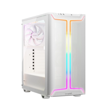 be quiet! Pure Base 501 DX PC case, Midi Tower, ATX, ARGB, Tempered Glass - white (BGW77)