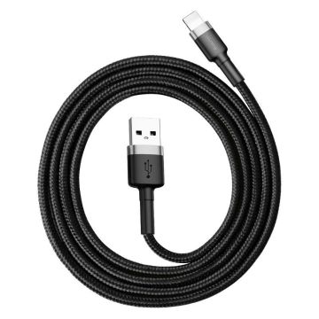 Baseus Cafule USB Lightning Cable 2.4A 1m Gray+Black (CALKLF-BG1)