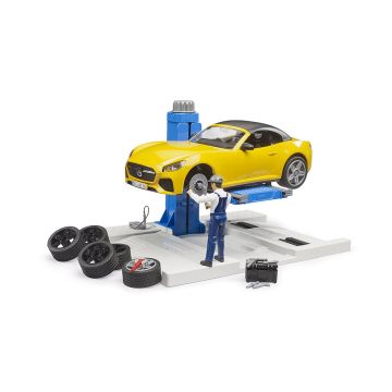 Bruder bworld Car Service Centre + BRUDER Roadster (62112)