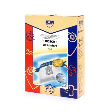 K&M Vacuum bags 4 pcs 1 filter B02/micro (B02/micro)