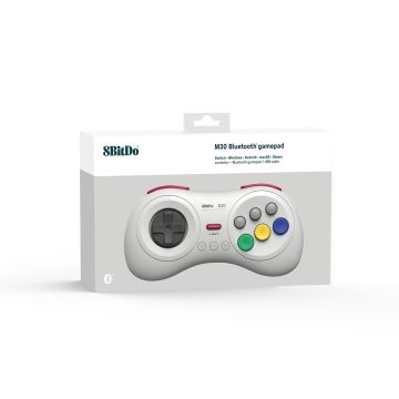 8BitDo M30 Bluetooth Wireless Gamepad White