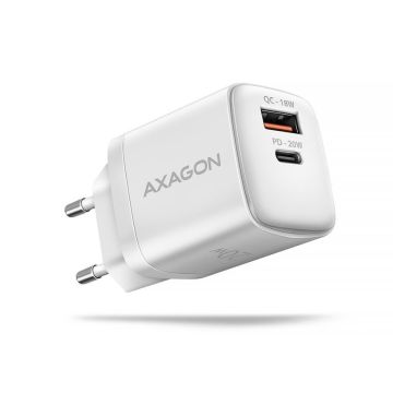 Axagon Mobile Charger Wall USB 20W 2 Port White (ACU-PQ20W)