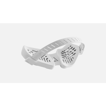 Deltahub Carpio G2.0 Ergonomic Right Handed Wrist Rest with Silicone Strap, Easy Glide - Large/White