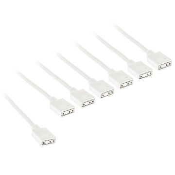 Kolink ARGB 1-6 splitter cable - 30cm, White (PGW-AC-KOL-158)