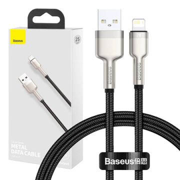 Baseus Cafule USB cable for Lightning 2.4A 0.25m Black (CALJK-01)