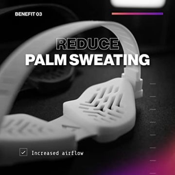 Deltahub Carpio G2.0 Ergonomic Right Handed Wrist Rest with Silicone Strap, Easy Glide - Large/Black