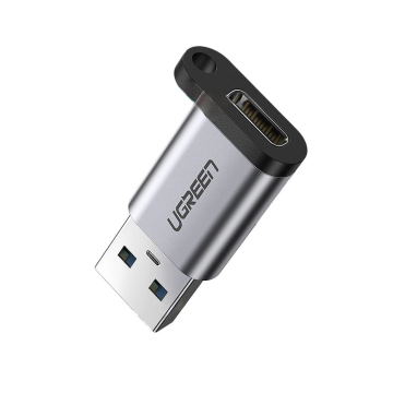 Ugreen USB C (female) - USB (male) adapter US276 USB 5Gb/s - gray