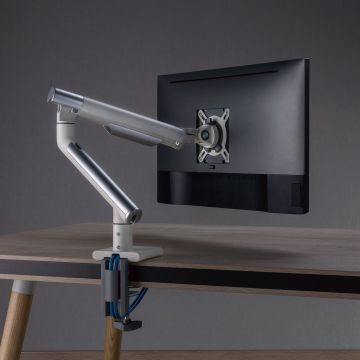 Alterzone Arm One USB Aluminium Monitor Arm, 2 x 3.0 USB Ports, White (ALZUSBARM17-32-W)