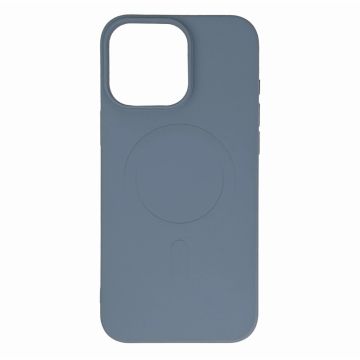 Hurtel Liquid Silicone Case MagSafe for iPhone 16 Pro Light Gray