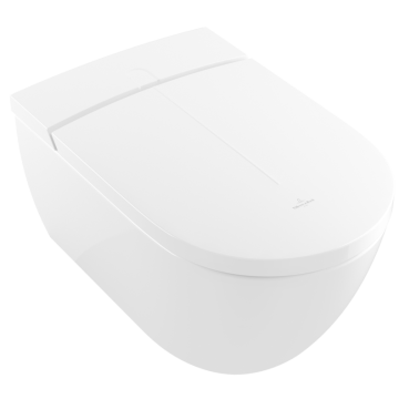 Villeroy&Boch Avento Combi-Pack ViClean-I200 Piekaramais WC C+ ar Bidē Funkciju + SC Vāks un Pults Balts Alpin (V0E200R1)