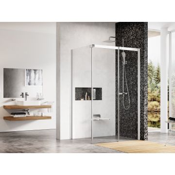 Ravak Dušas Stūris MSDPS-120/80 R Bright Alu+Caurspīdīgs Stikls (0WPG4C00Z1)