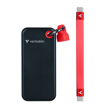 Verbatim Pocket SSD USB 3.2 Gen 2 2 TB Black/Red