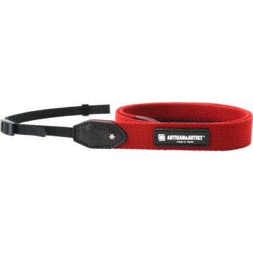 Artisan & Artist ACAM-110A Slim Cloth Strap 25mm (with Tape-type) Red