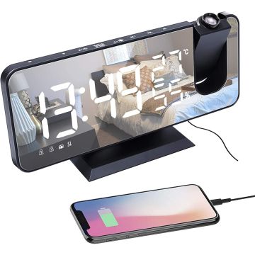 Vitor Projection FM Alarm Clock (B08NWSP2KL)