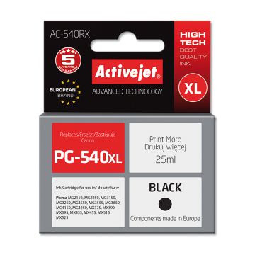 Activejet AC-540RX Ink cartridge (replacement for Canon PG-540XL)