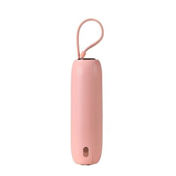 Joyroom Powerbank 10000mAh Colorful Series 22.5W with 2 built-in USB-C and Lightning Cables, Pink (JR-L012)