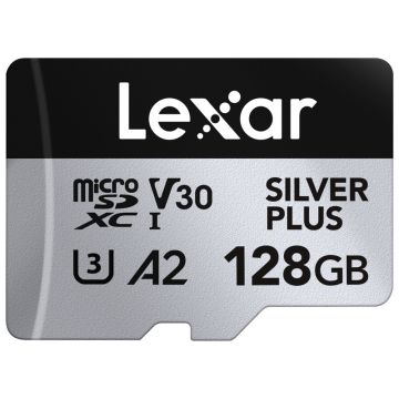 Lexar microSDXC Silver Plus 1066x UHS-I/U3/A2/4K R205/W150 (V30) 128GB (LMSSIPL128G-BNANG)