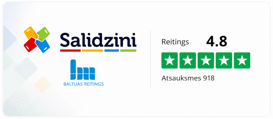 Salīdzini.lv reitings 4.8